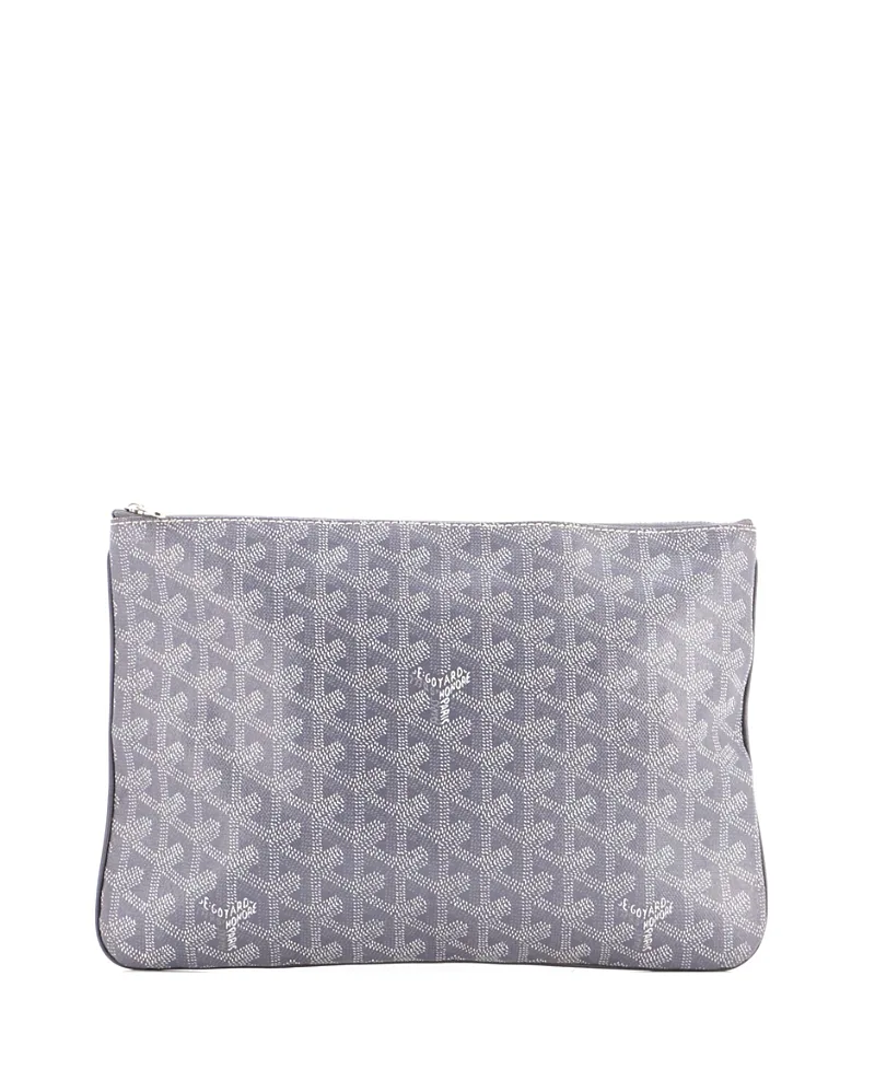 Pre-Owned mm Senat Zip Pouch Coated Canvas by Pre-owned Goyard