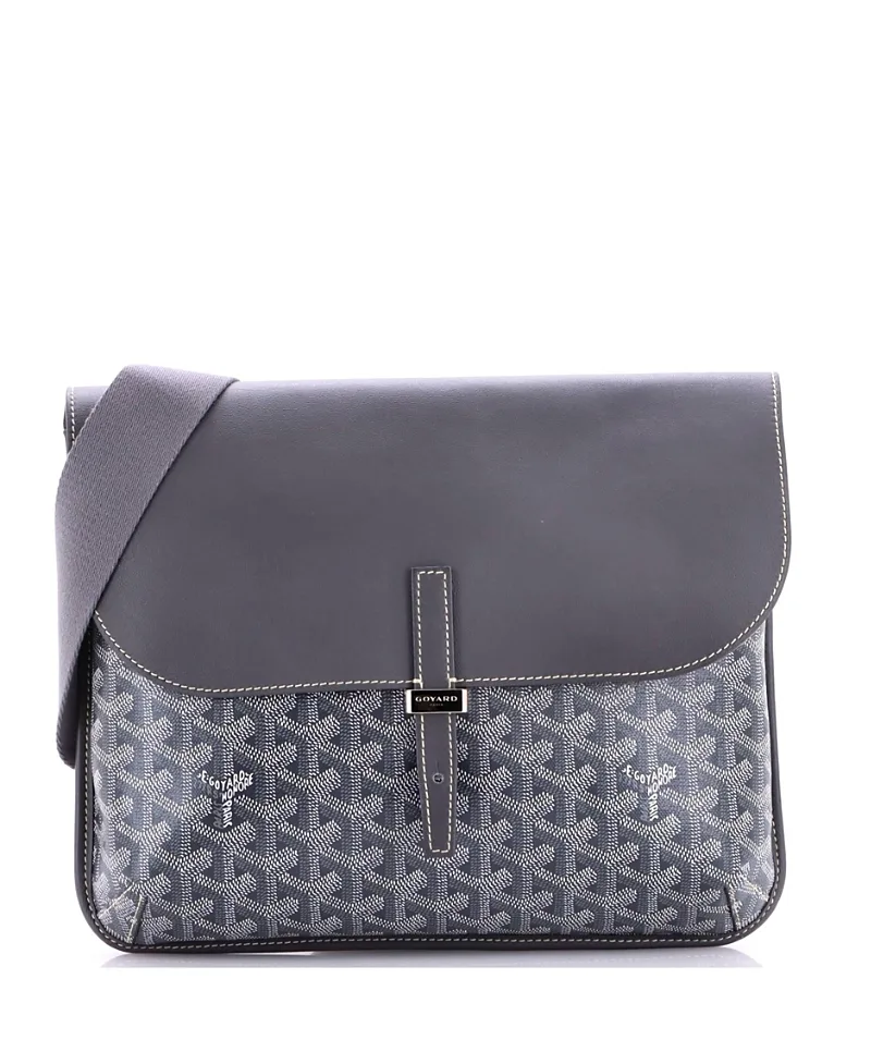 Pre-Owned Goyard Coursier Messenger Bag Coated Canvas and Leather