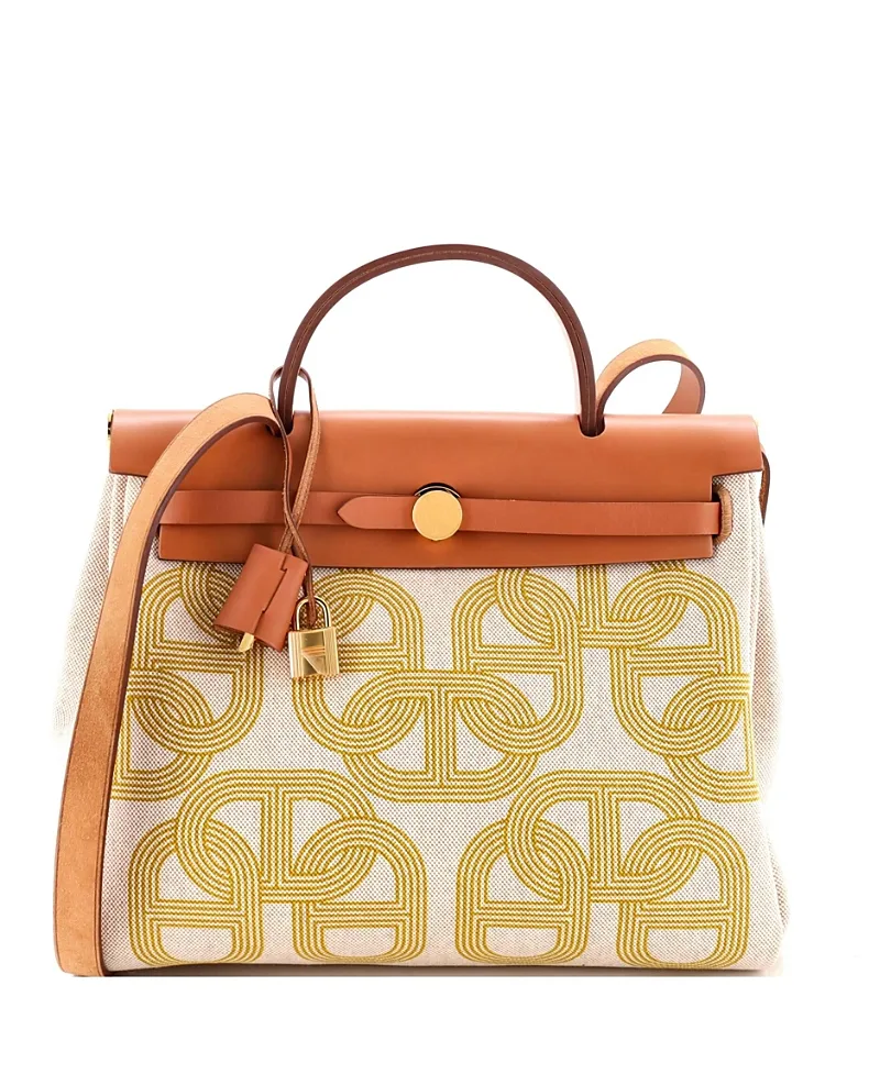 Pre-Owned Hermes 31 Herbag Zip Circuit 24 Vache Hunter and Leather