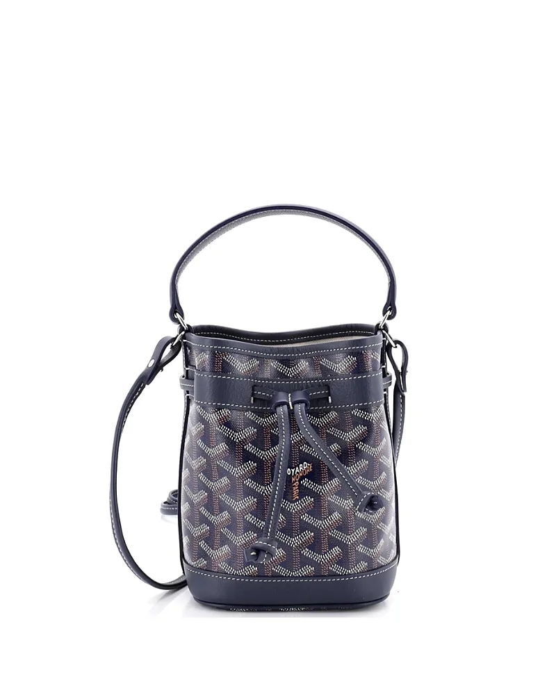 Pre-Owned Goyard Mini Petit Flot Bucket Bag Coated Canvas by Pre-owned Goyard