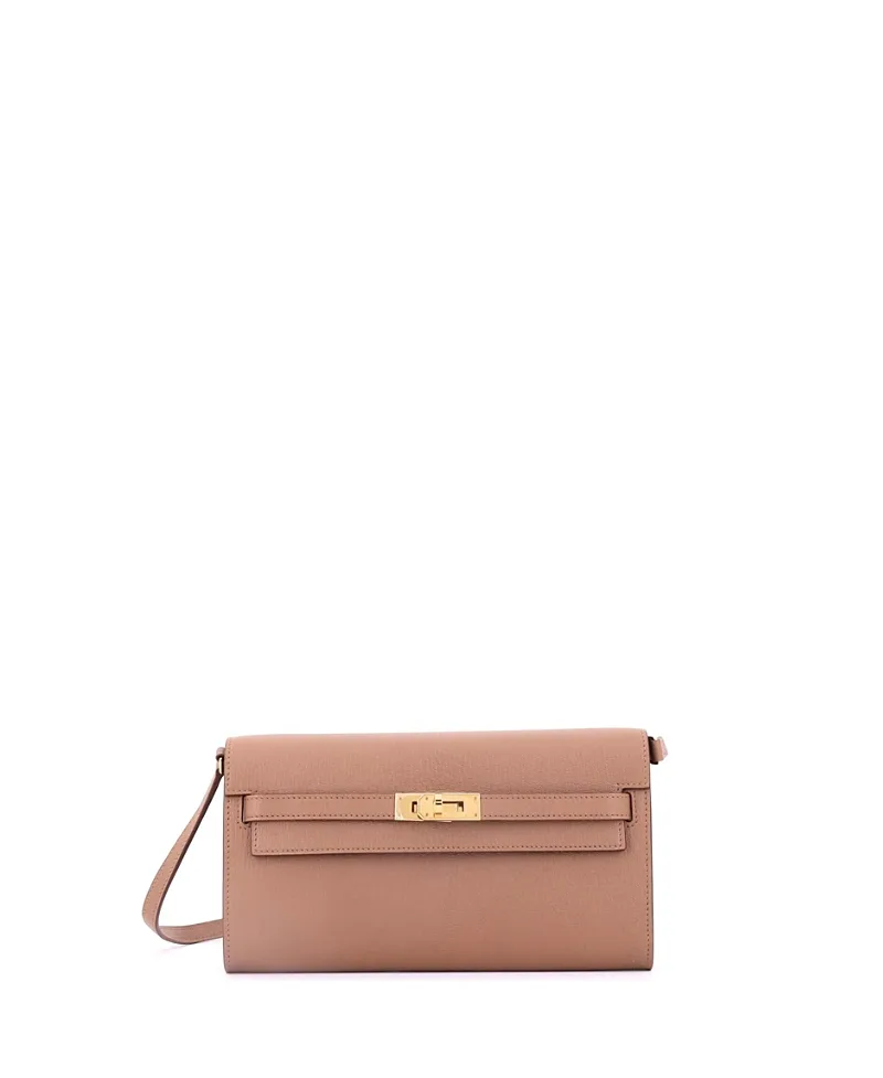 Pre-Owned Hermes Kelly to Go Wallet Chevre Mysore