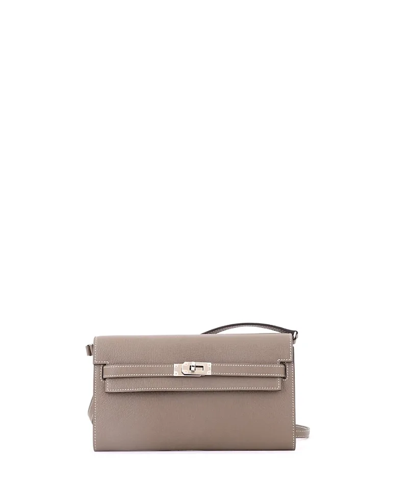 Pre-Owned Kelly to Go Wallet Chevre Mysore by Hermes