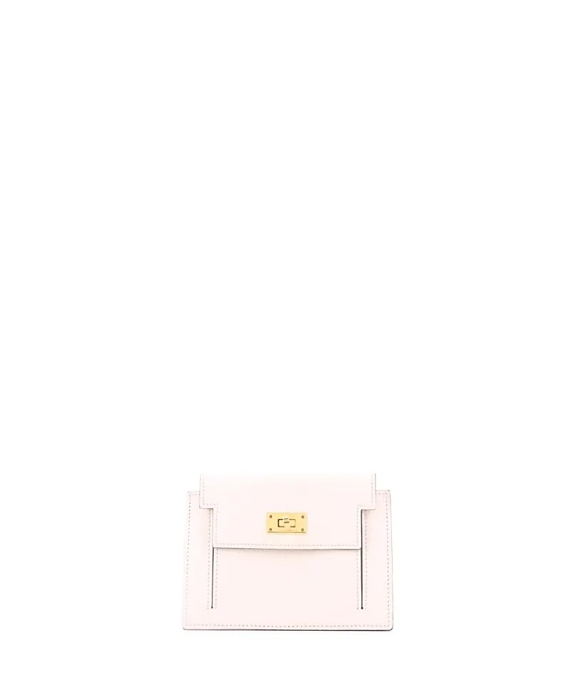 Pre-Owned Kelly Pocket Compact Wallet Chevre Mysore by Hermes