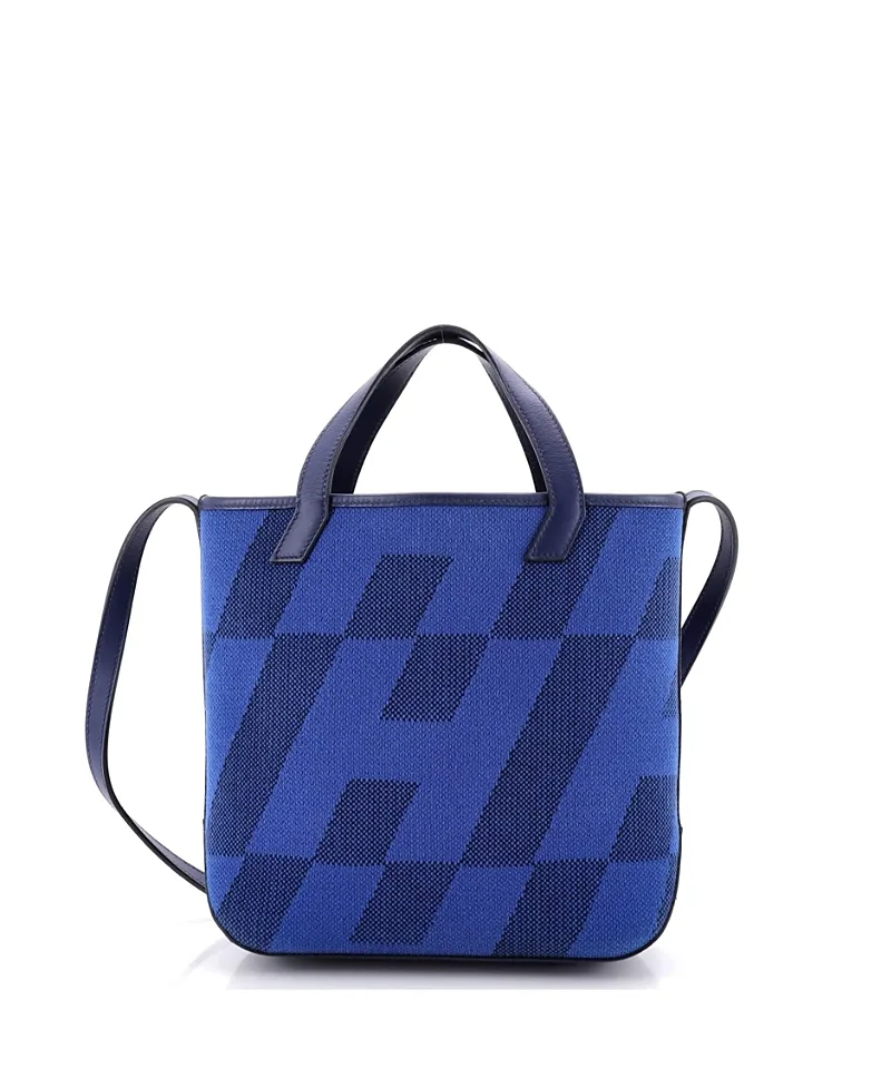 Pre-Owned Hermes 27 Cabas H En Biais Tote Canvas with Leather by Hermes