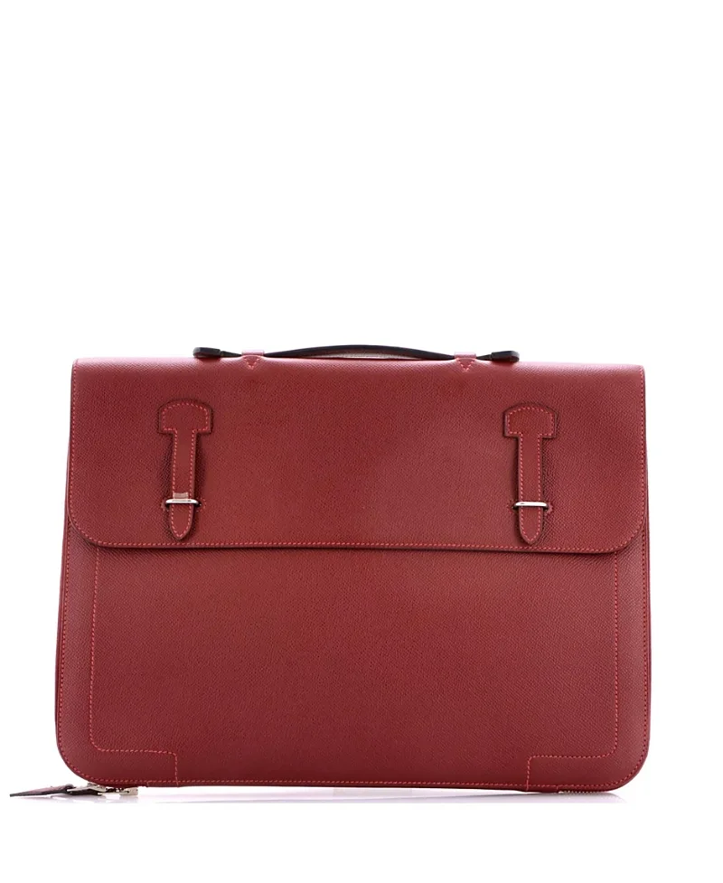 Pre-Owned Serviette 57 Plus Briefcase Epsom by Hermes
