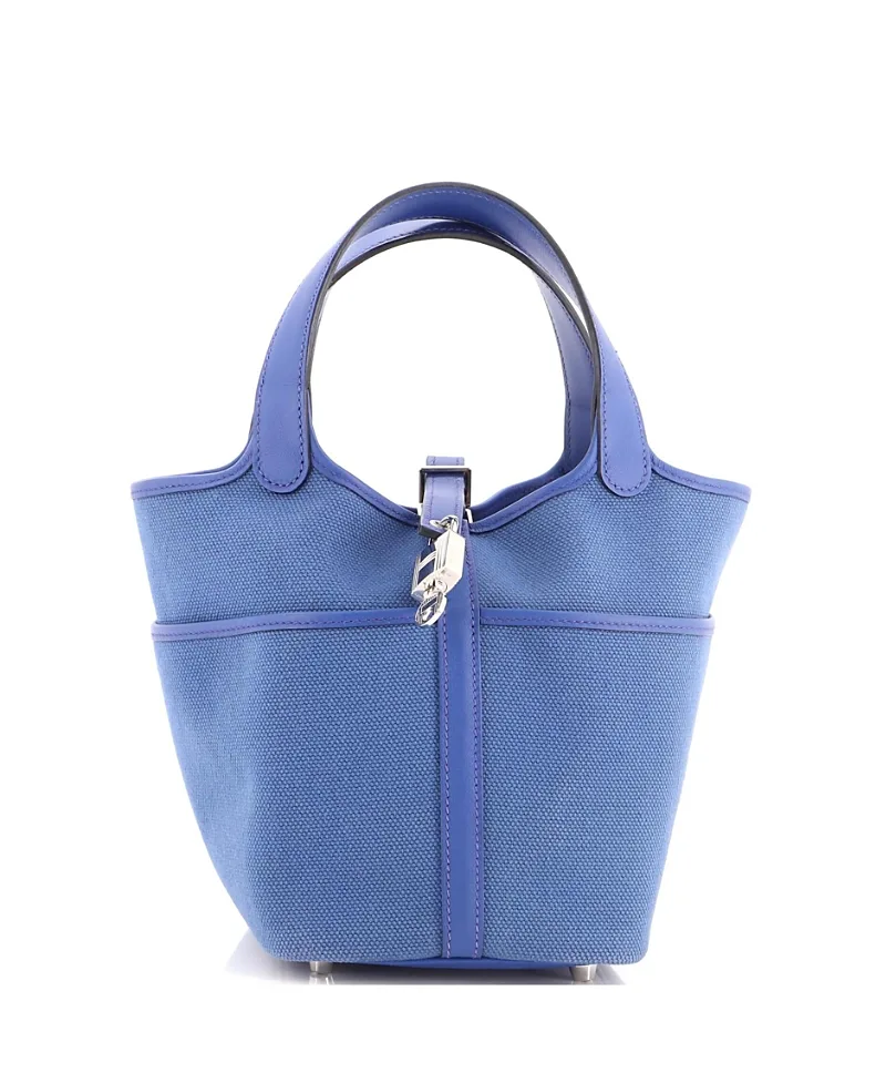 Pre-Owned Pm Cargo Picotin Lock Bag Canvas and Swift