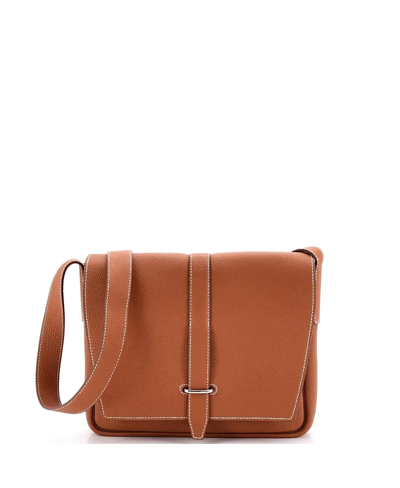 Pre-Owned Hermes Steve Light Junior Messenger Bag Togo by Hermes