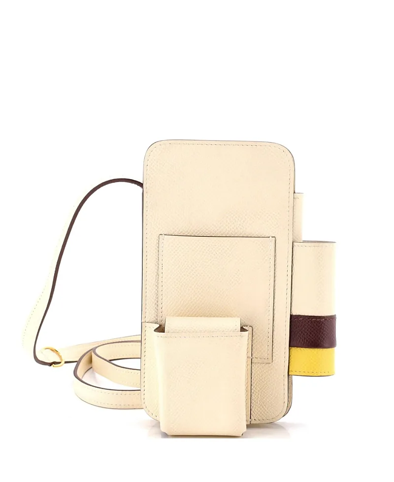 Pre-Owned HERMESway Phone Case Crossbody Bag Epsom by Hermes