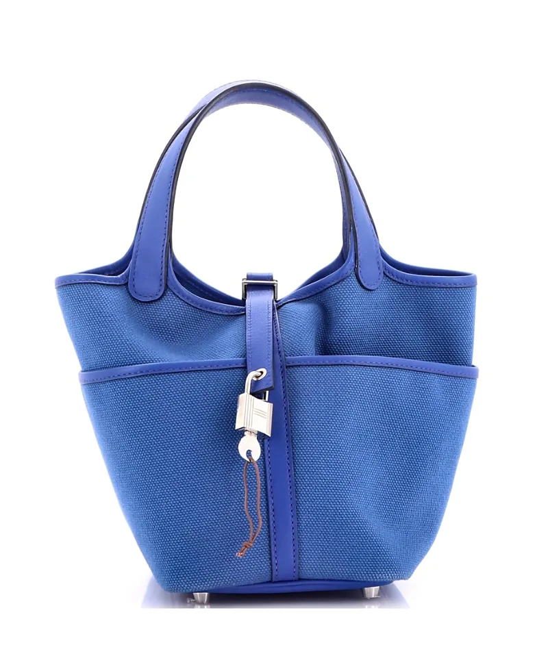 Pre-Owned Pm Cargo Picotin Lock Bag Canvas and Swift
