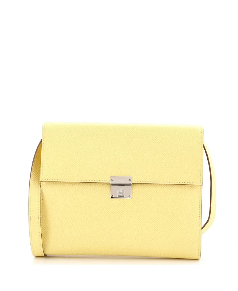 Pre-Owned 16 Clic Wallet on Strap Verso Epsom by Hermes