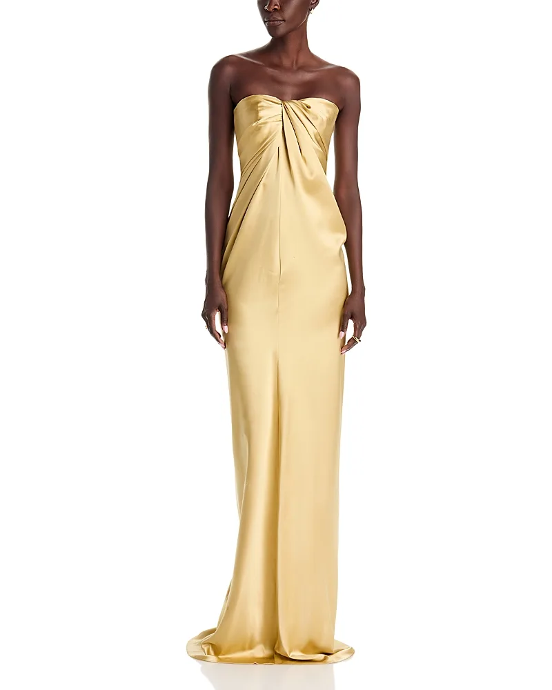 Zenaida Silk Strapless Gown