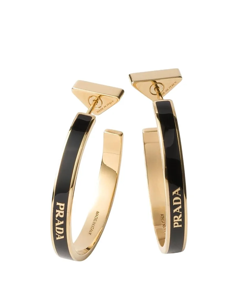 Metal Earrings by Prada