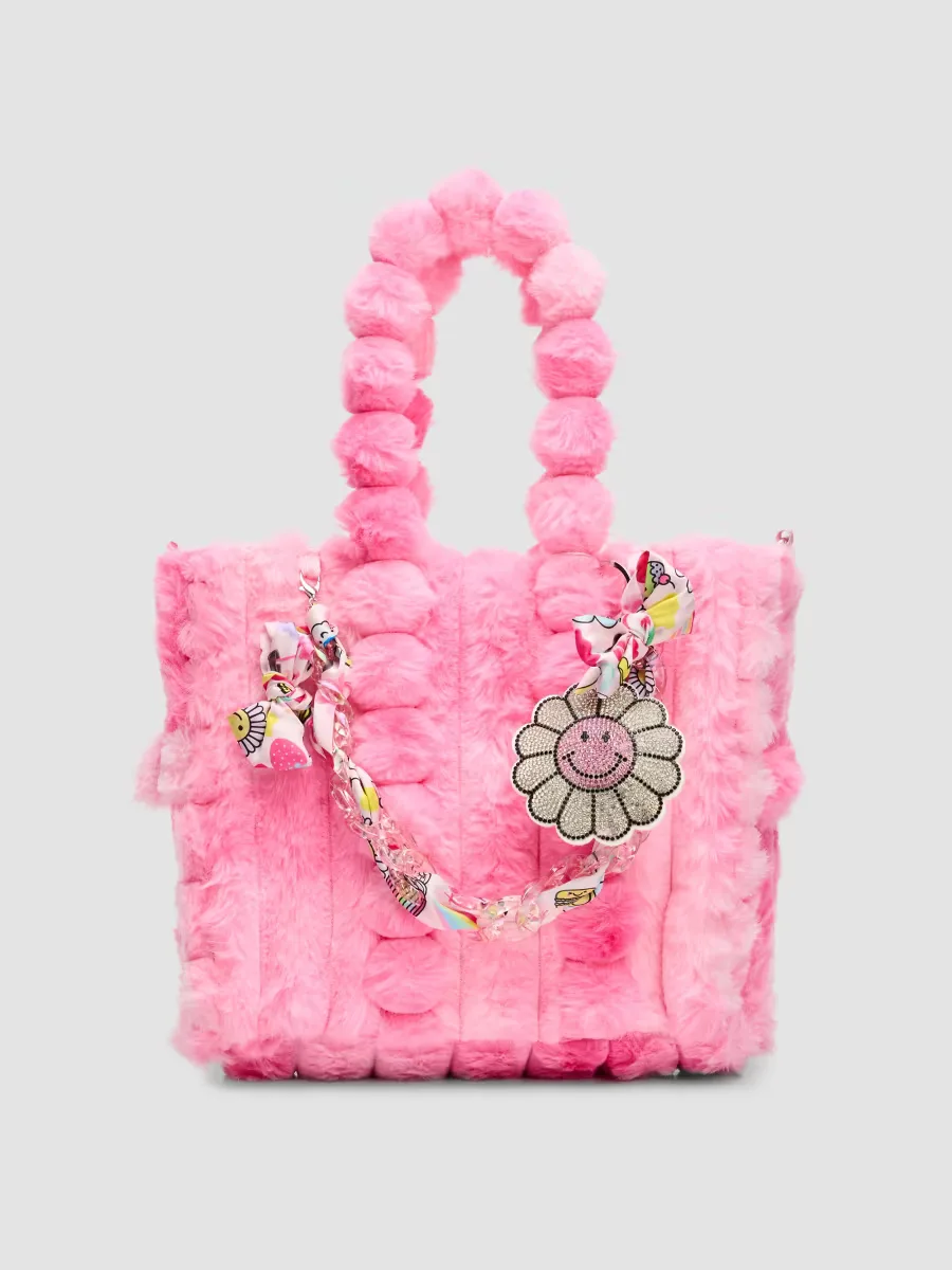 Large Faux Fur Tote Bag by Bari Lynn