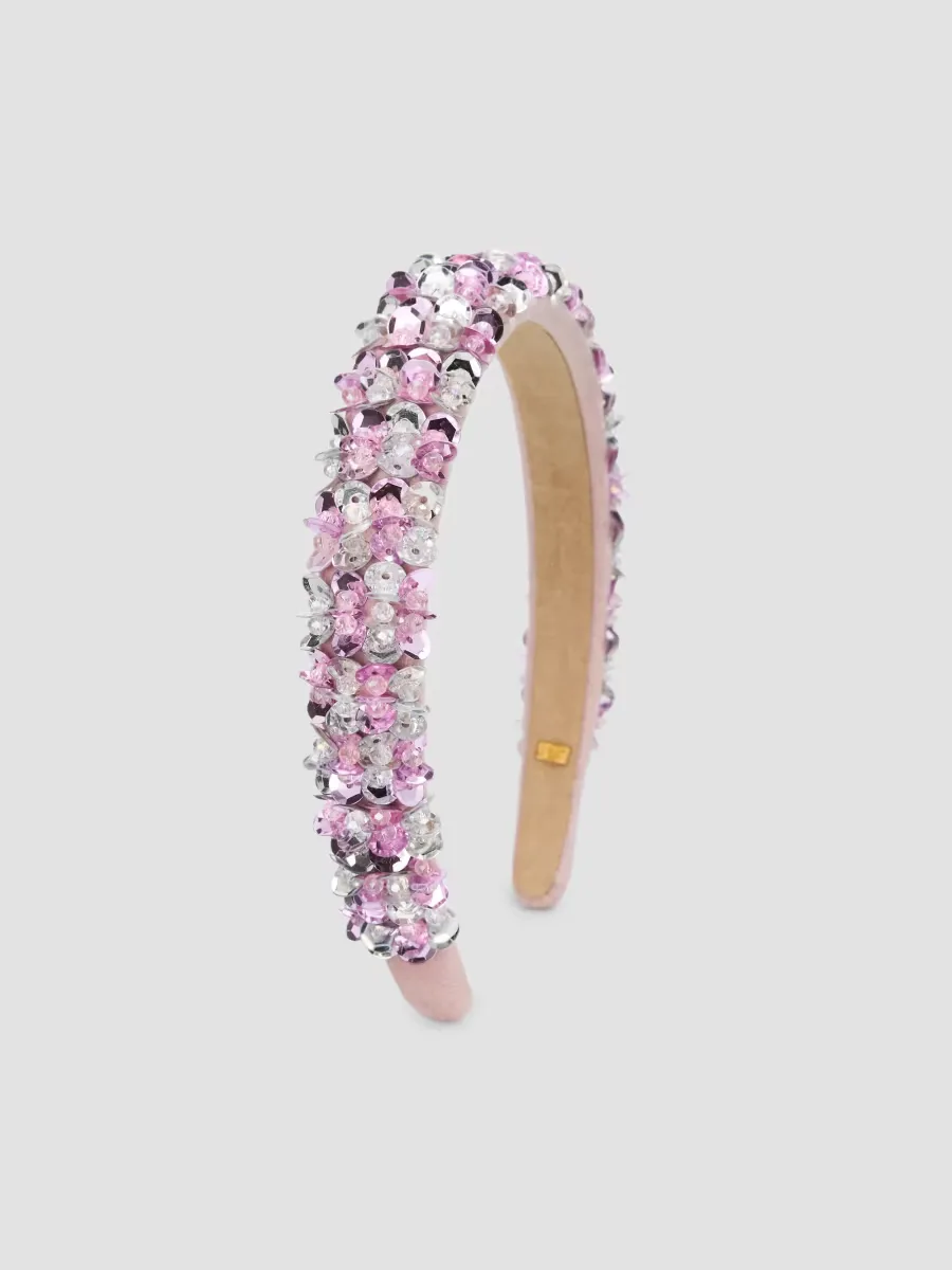 Sequined Headband by Bari Lynn