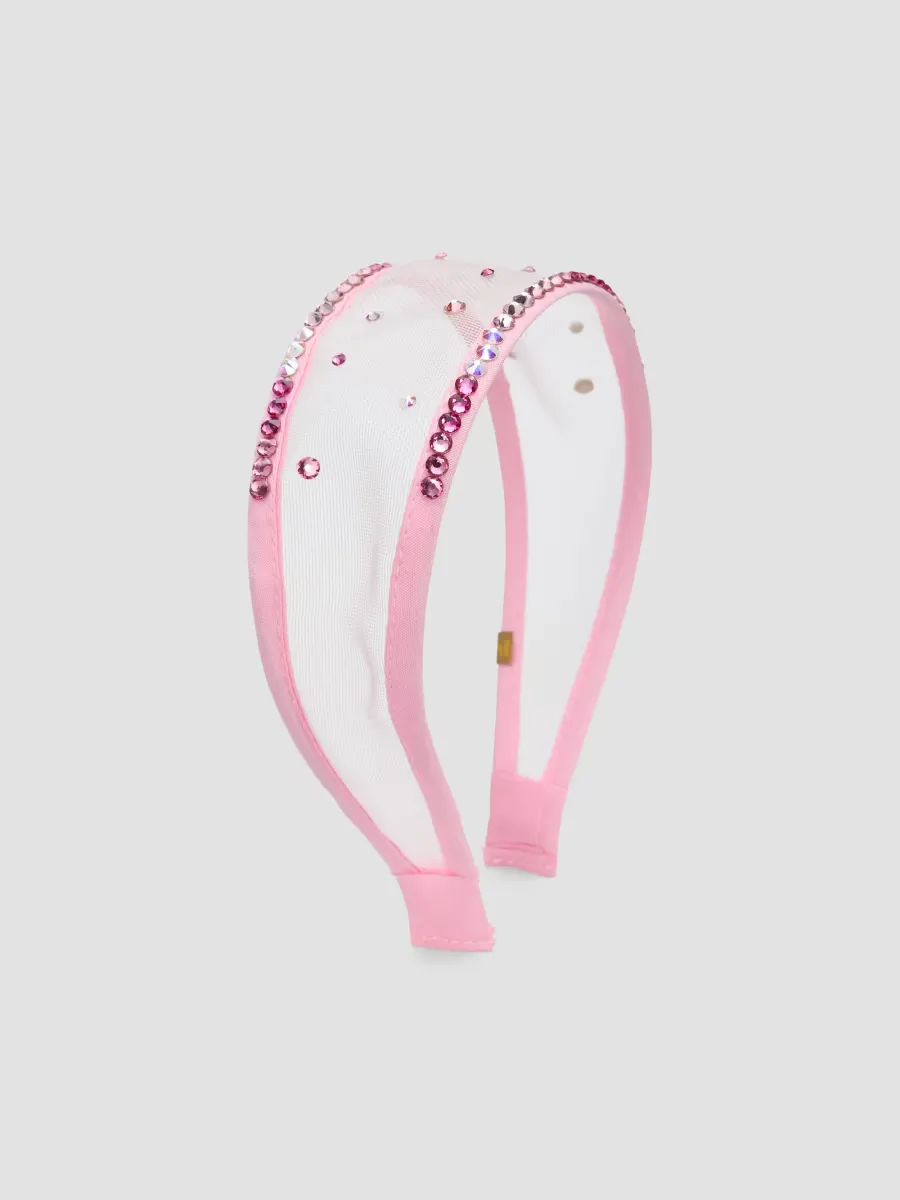 Mesh Embellished Headband by Bari Lynn