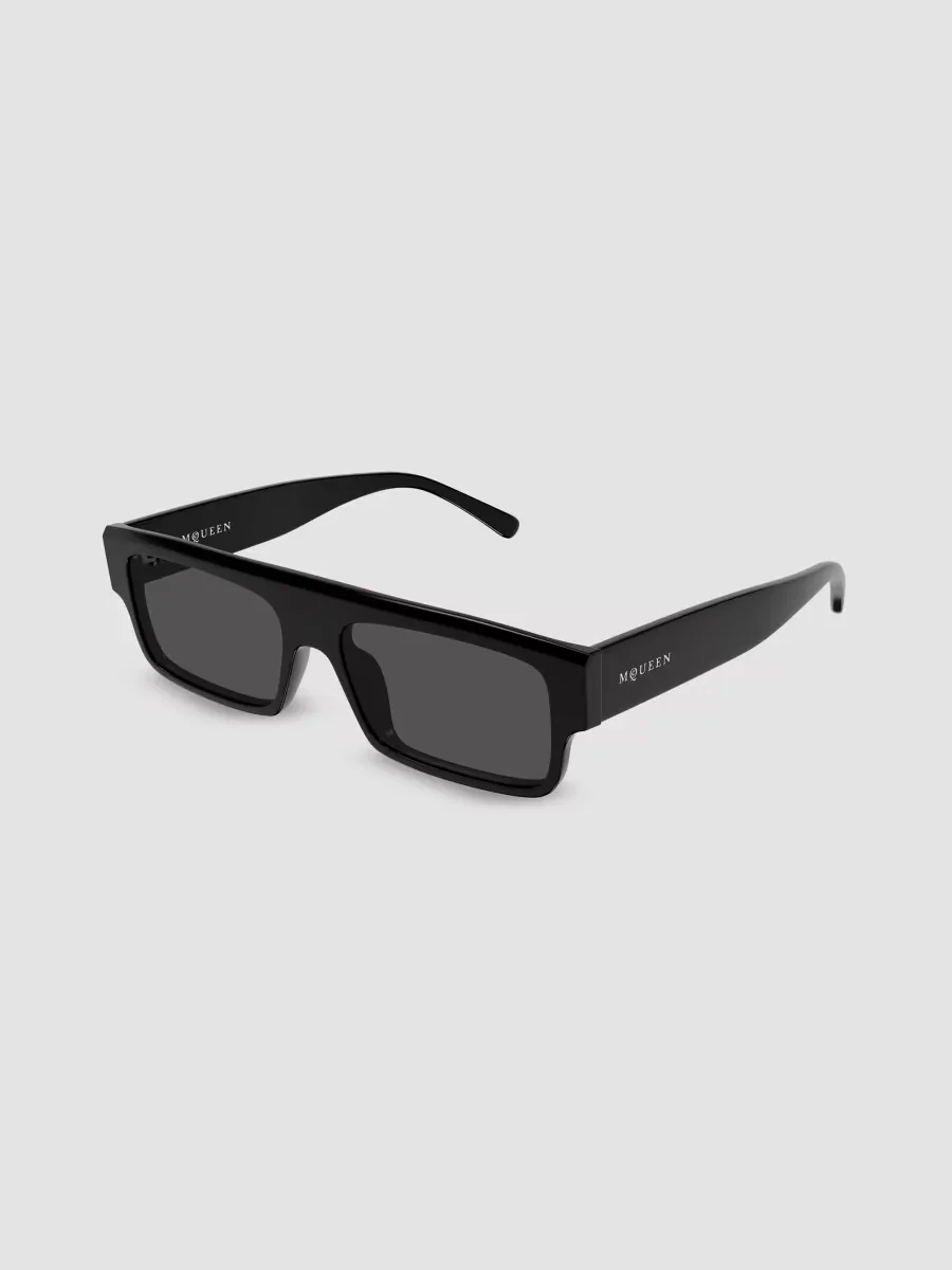 Logo 50MM Rectangular Sunglasses by Alexander McQueen