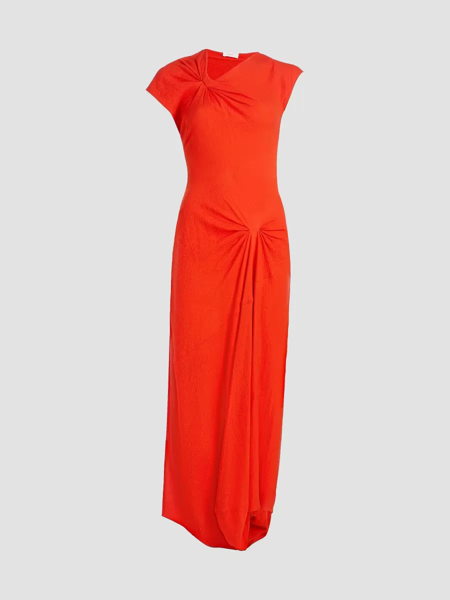 Willa Knotted Crepe Maxi Dress