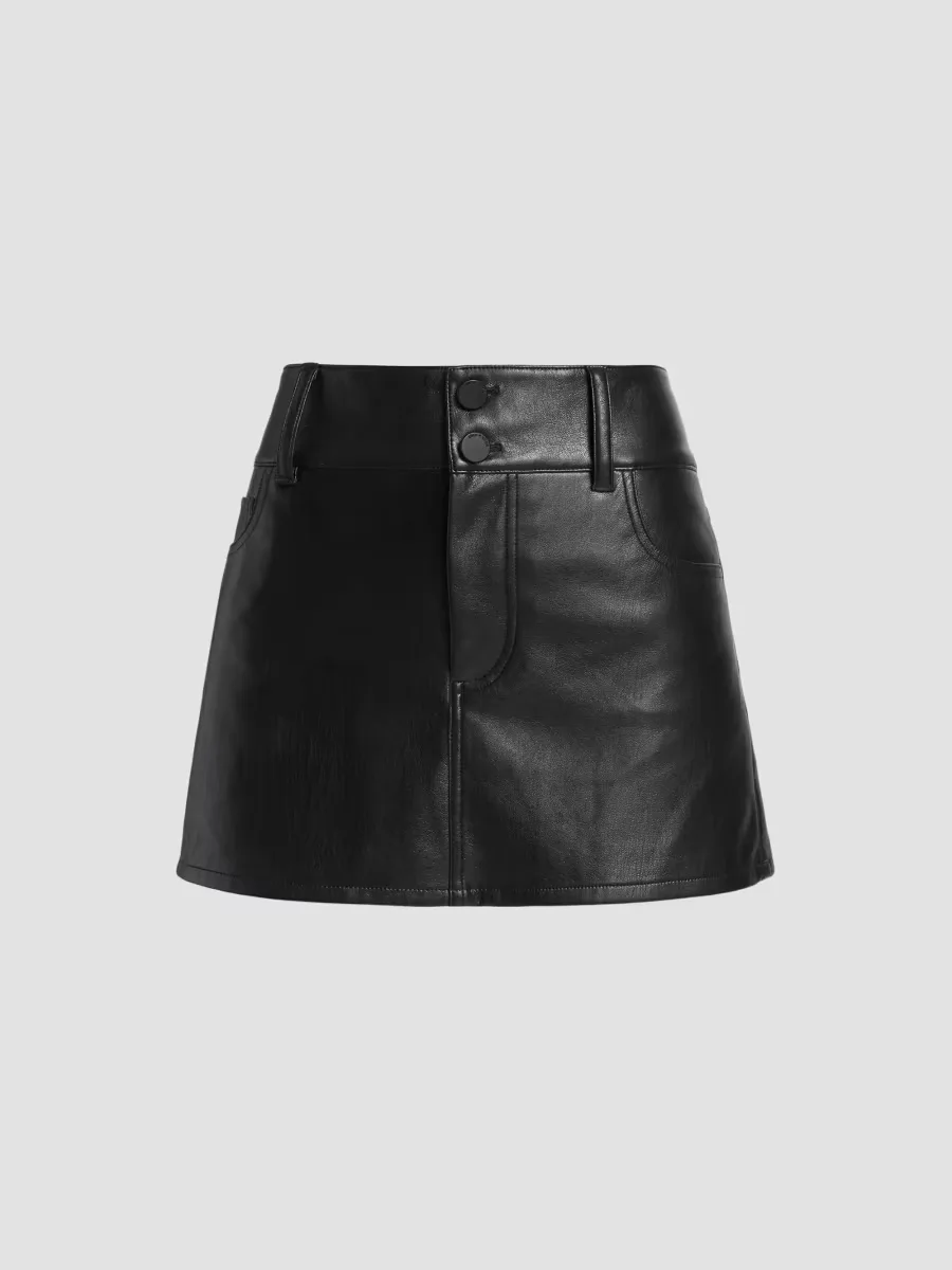 Laika Faux Leather Mini Skirt