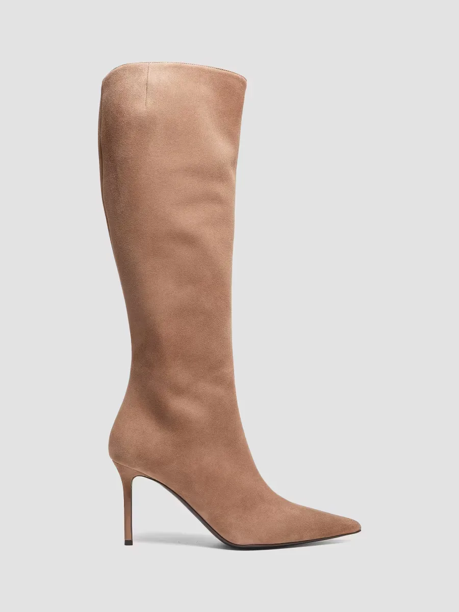 85MM Suede Knee-High Boots by Giuseppe Zanotti