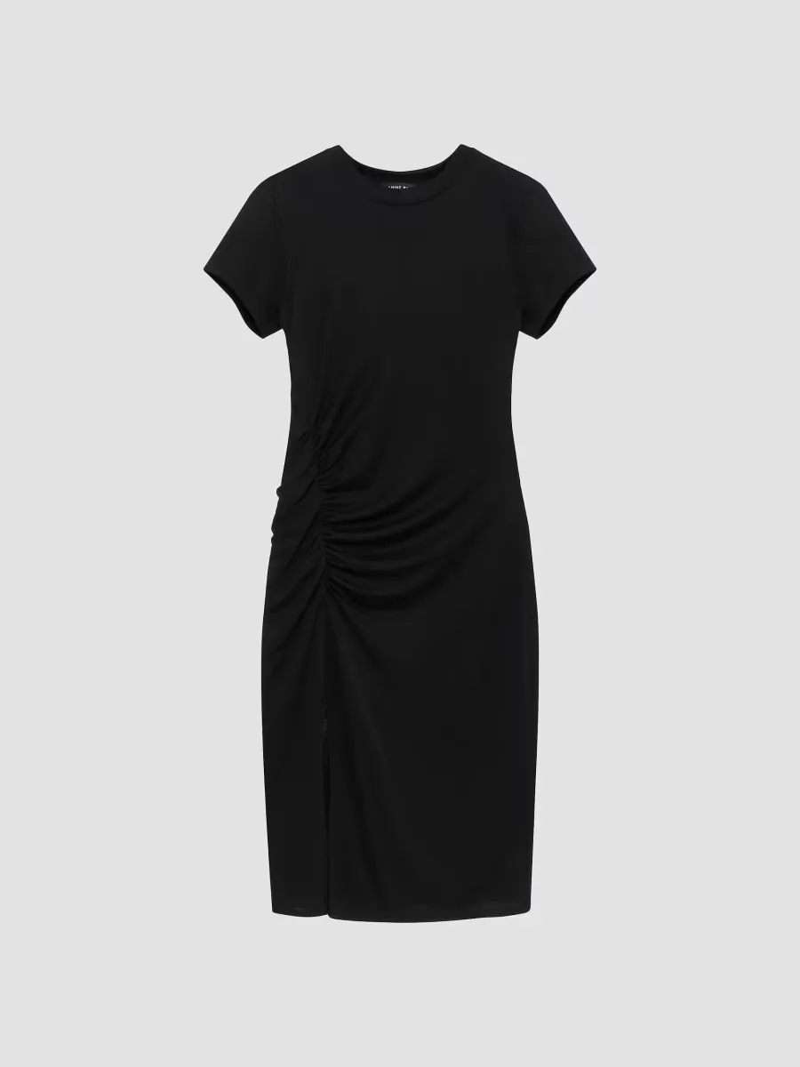 Vida Ruched Midi-Dress