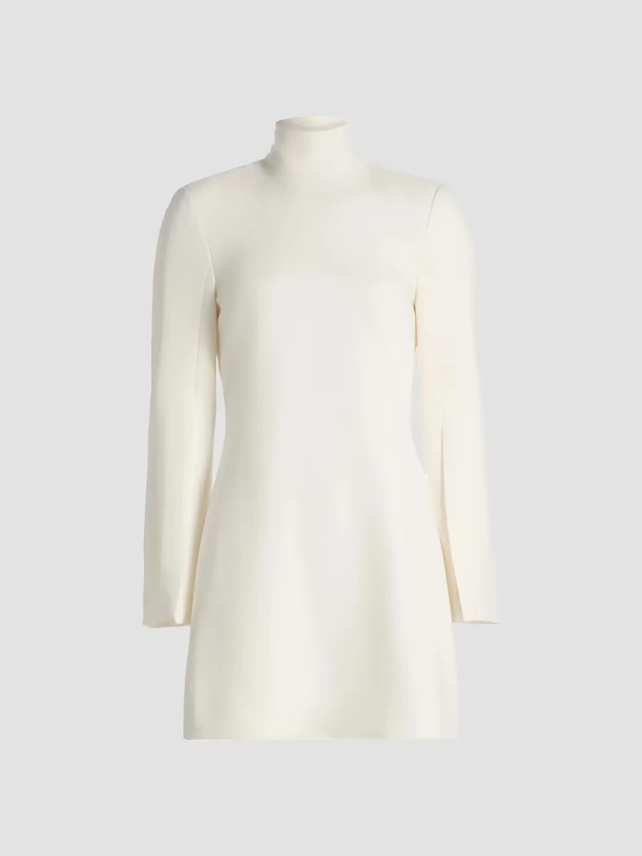 Randa Split-Sleeve Turtleneck Minidress