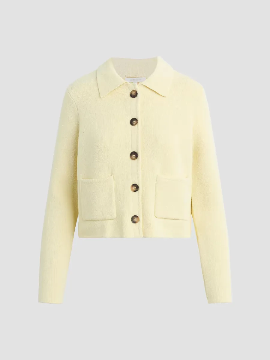 The Annabel Cotton-Blend Knit Jacket by Favorite Daughter