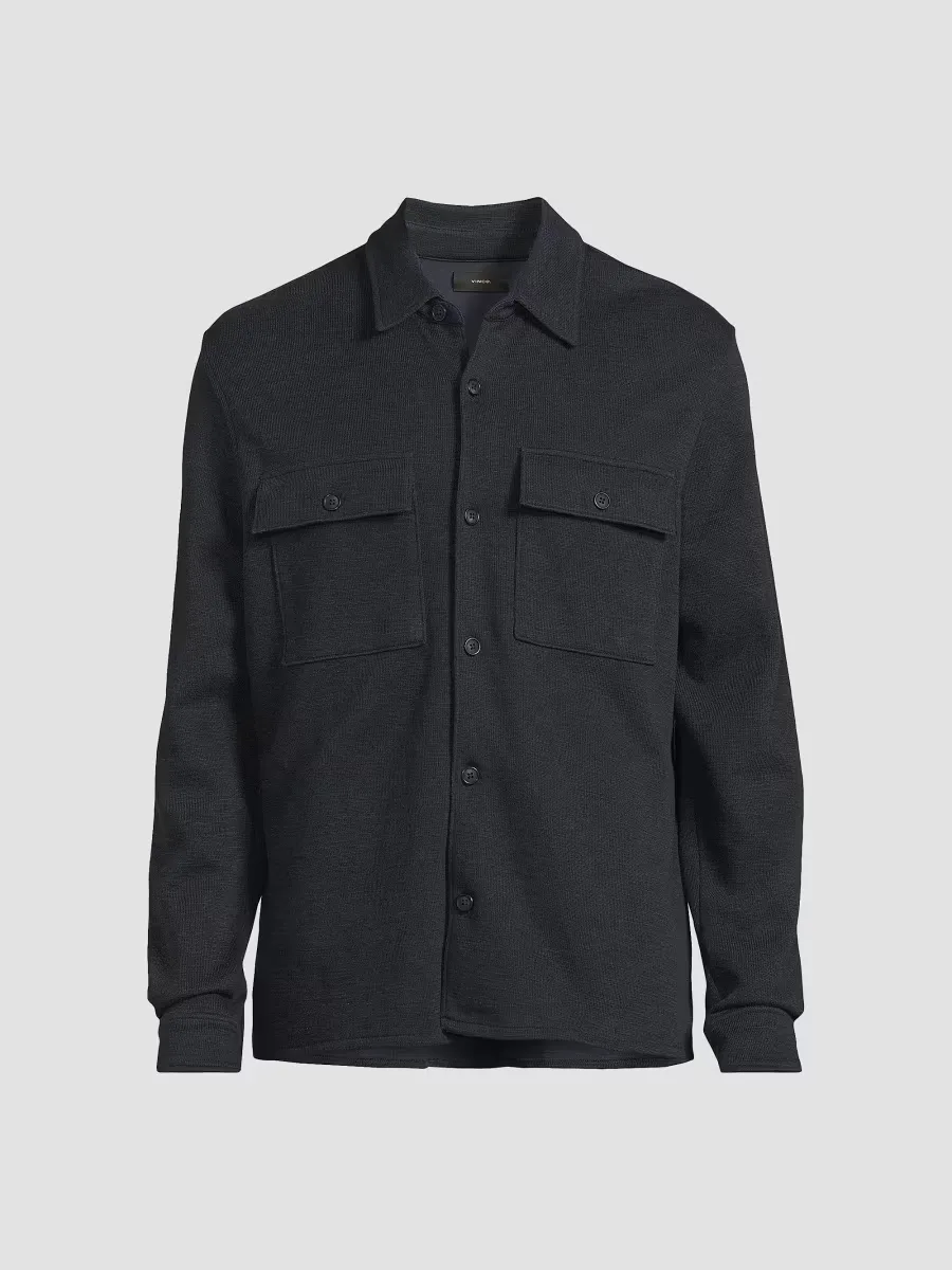 Double Slub Shirt Jacket