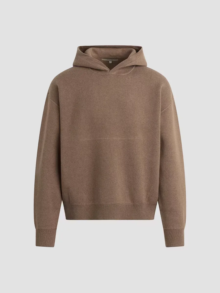 Double-Knit Cotton-Cashmere Hoodie by Hudson Jeans