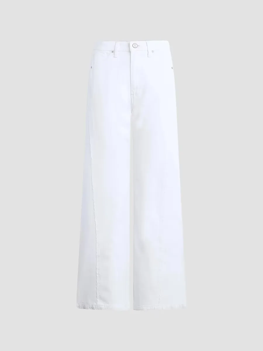 Jodie Wide-Leg Frayed Seam Jeans by Hudson Jeans
