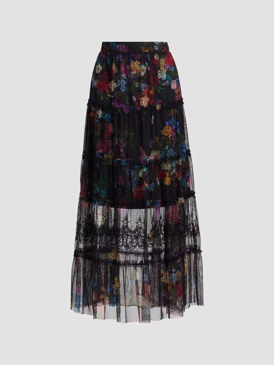 Mazzy Tierred Maxi Skirt by Johnny Was