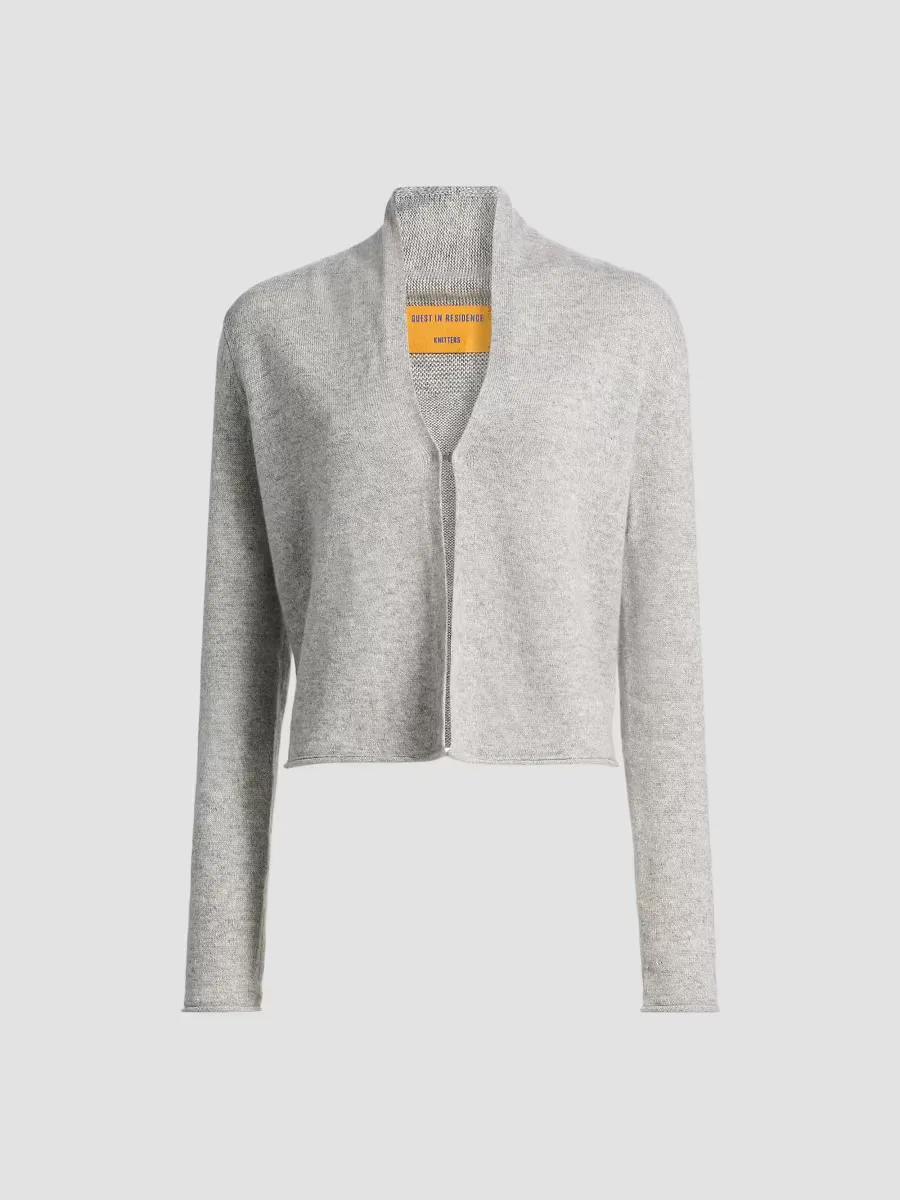 Stealth Cashmere-Linen Cardigan - Stone by Guest in Residence