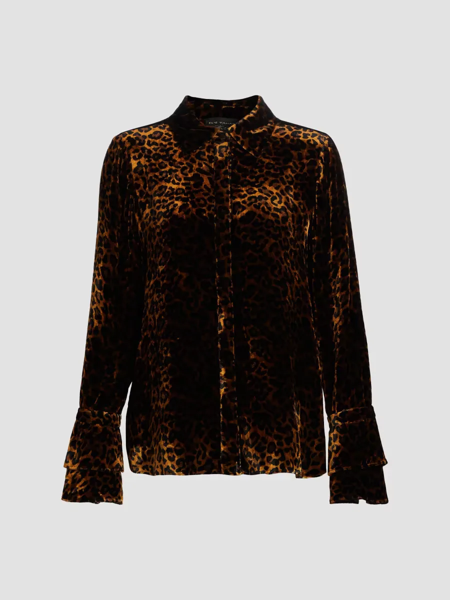 Heritage the Fiora Leopard Top by Elie Tahari