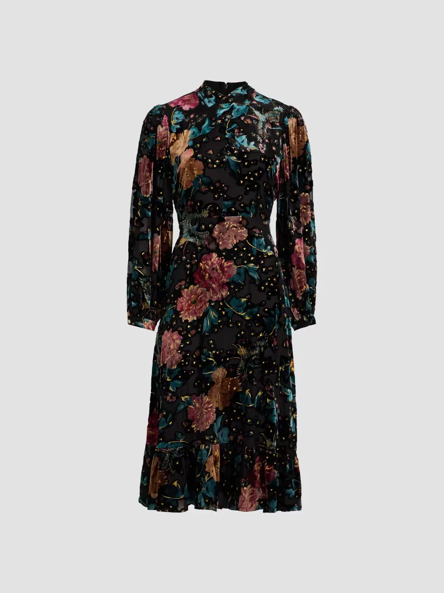 Becca Floral Midi-Dress by Elie Tahari