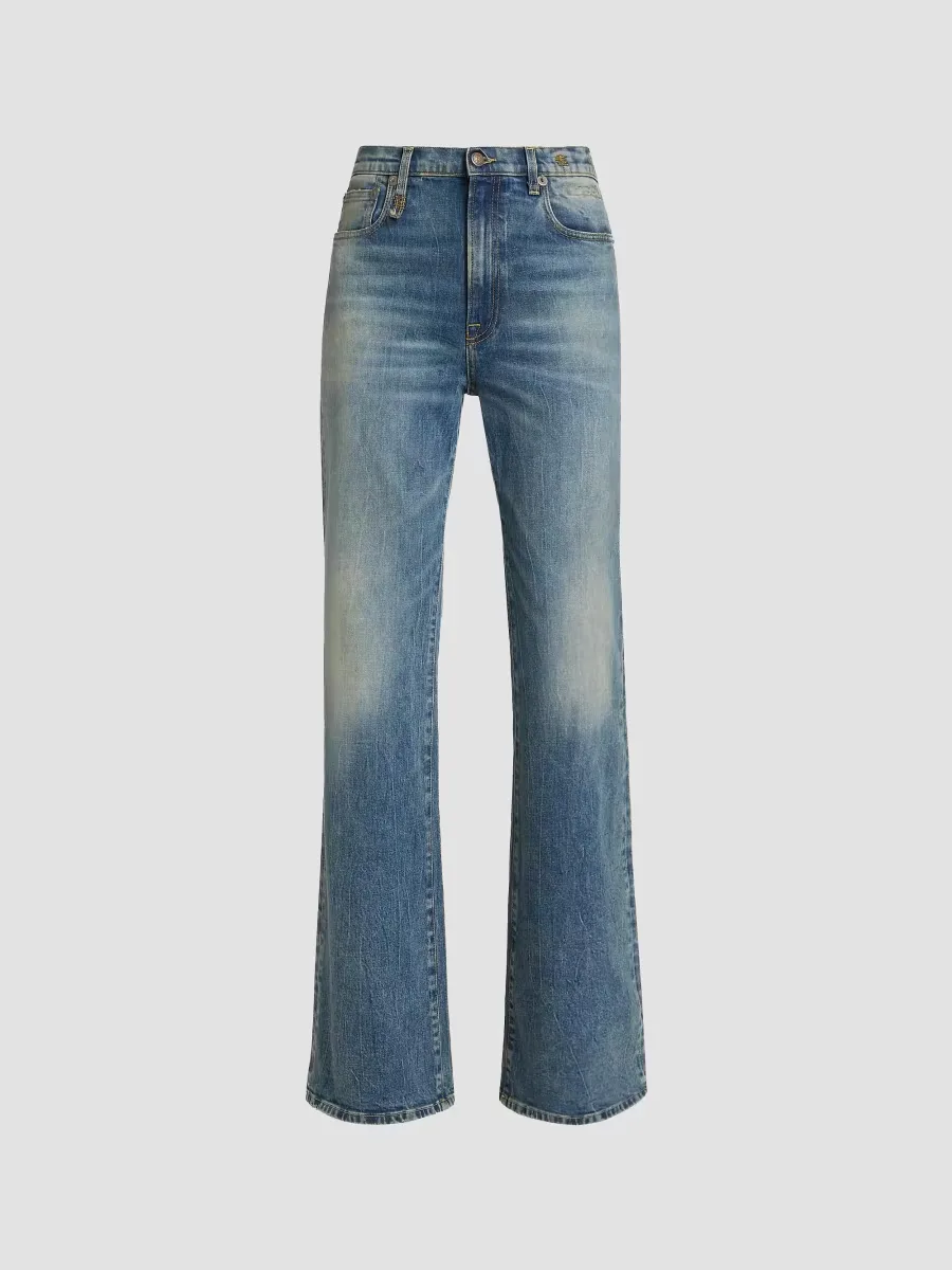 Jane High-Rise Boot-Cut Jeans - Kelly Stretch by R13