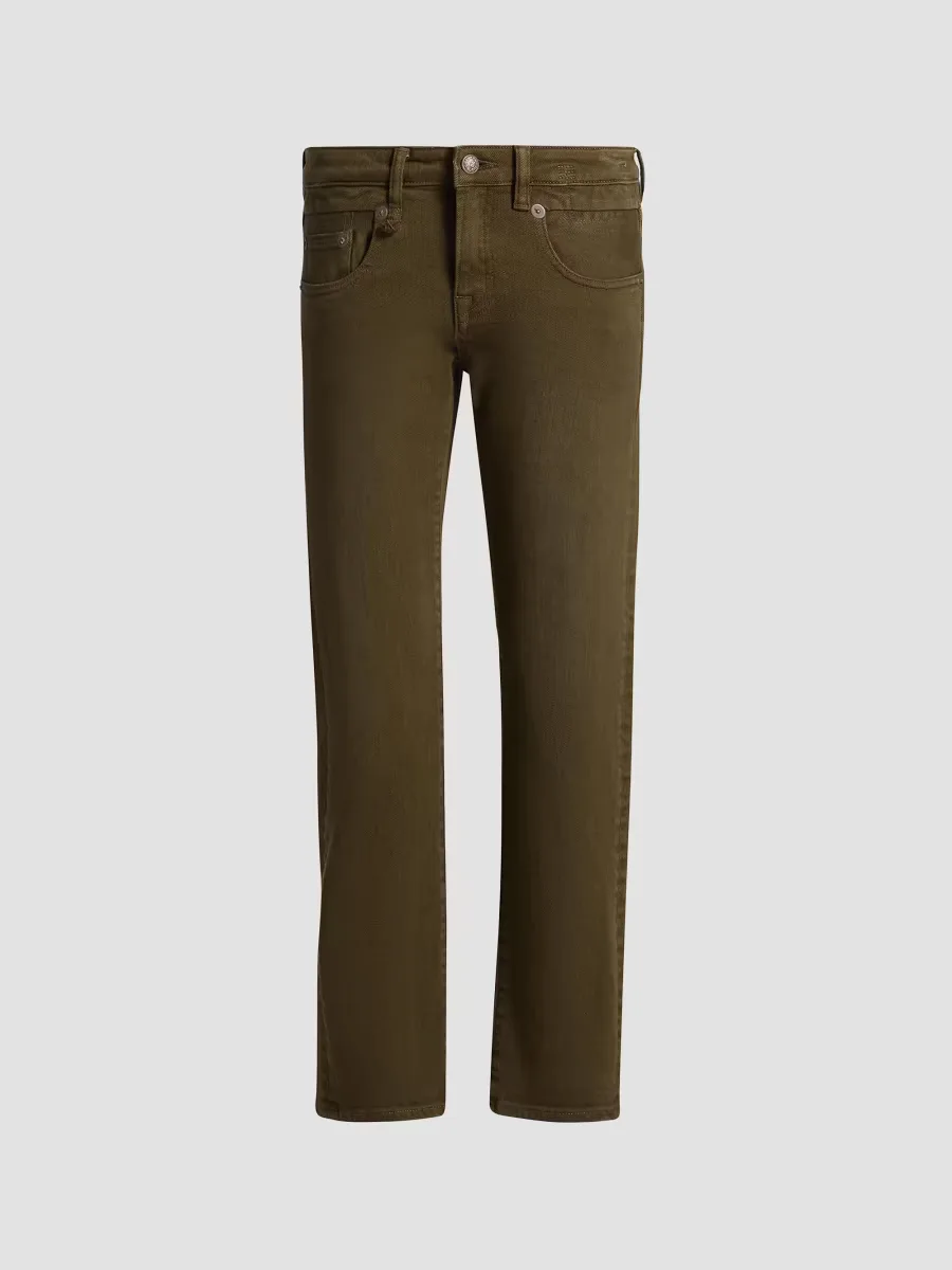 Boy Straight-Leg Crop Jeans - Military Green Stretch by R13