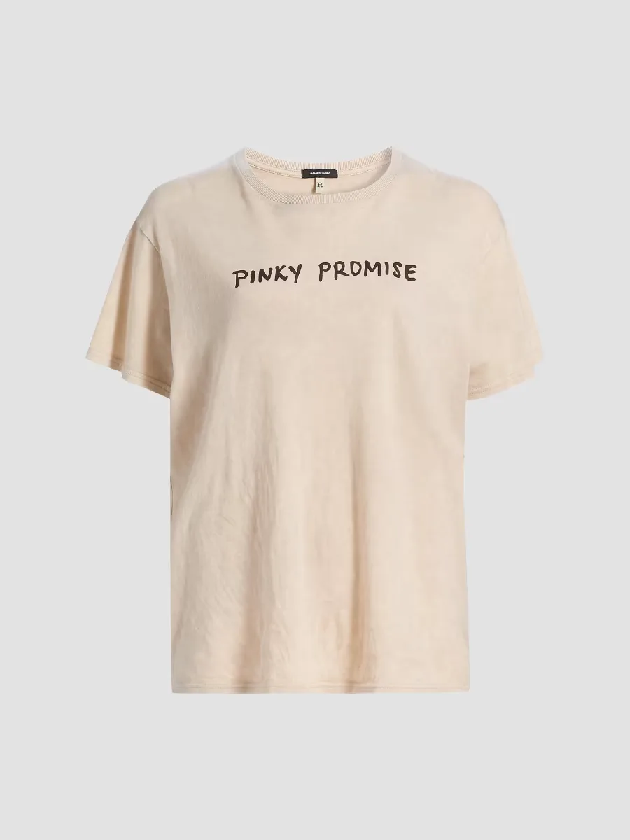 Pinky Promise Boy T-Shirt - Acid Khaki Stone by R13