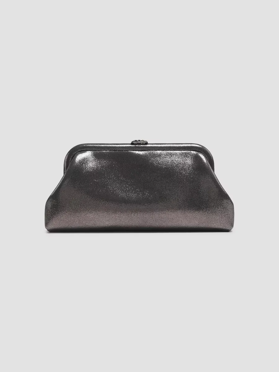 Skylar Shimmer Suede Clutch by Jimmy Choo