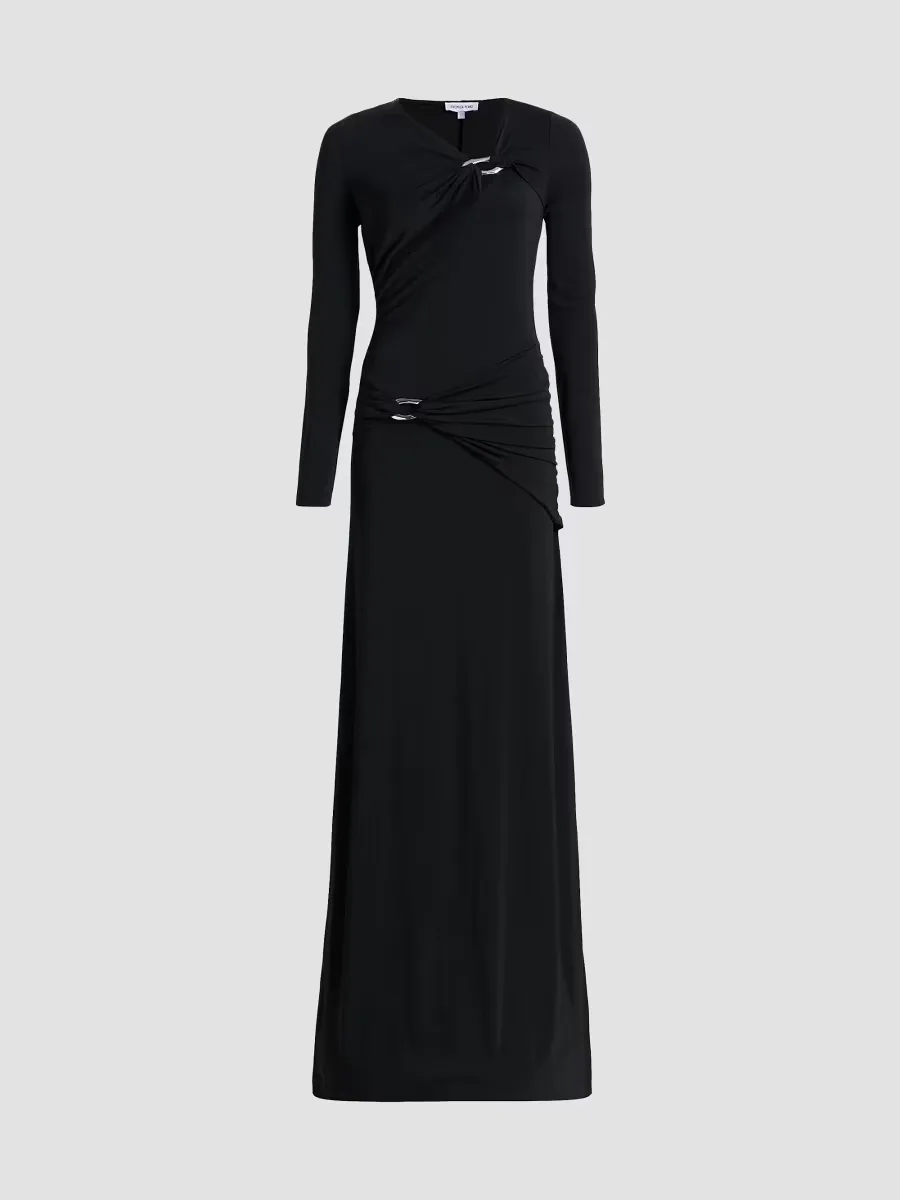 Viela Gathered Maxi Dress by Veronica Beard