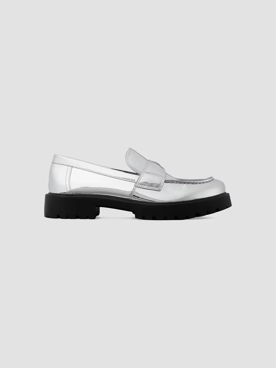 Lug-Sole Leather Loafers by Tory Burch