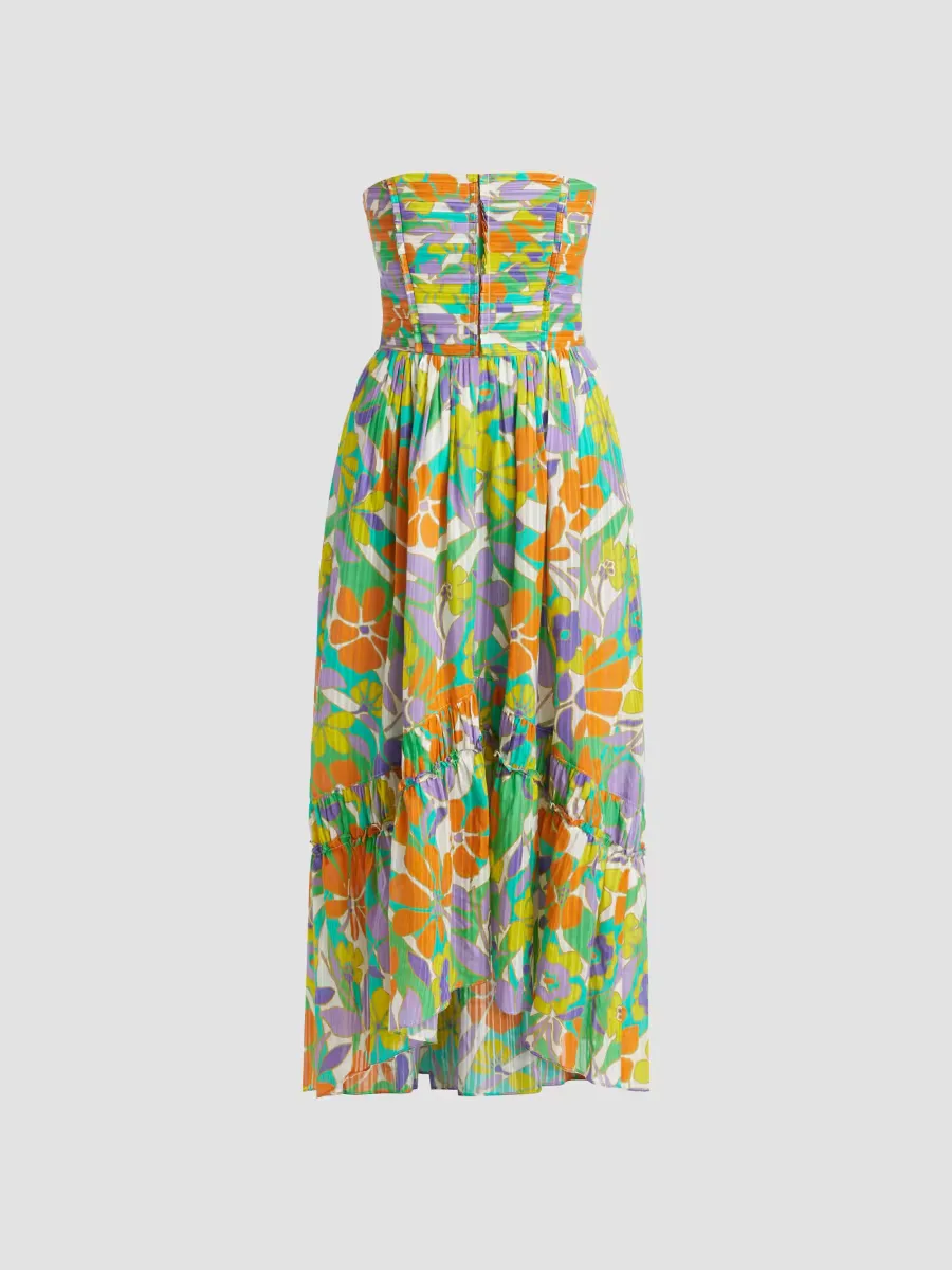 Murphy Floral Strapless Midi-Dress by Ramy Brook