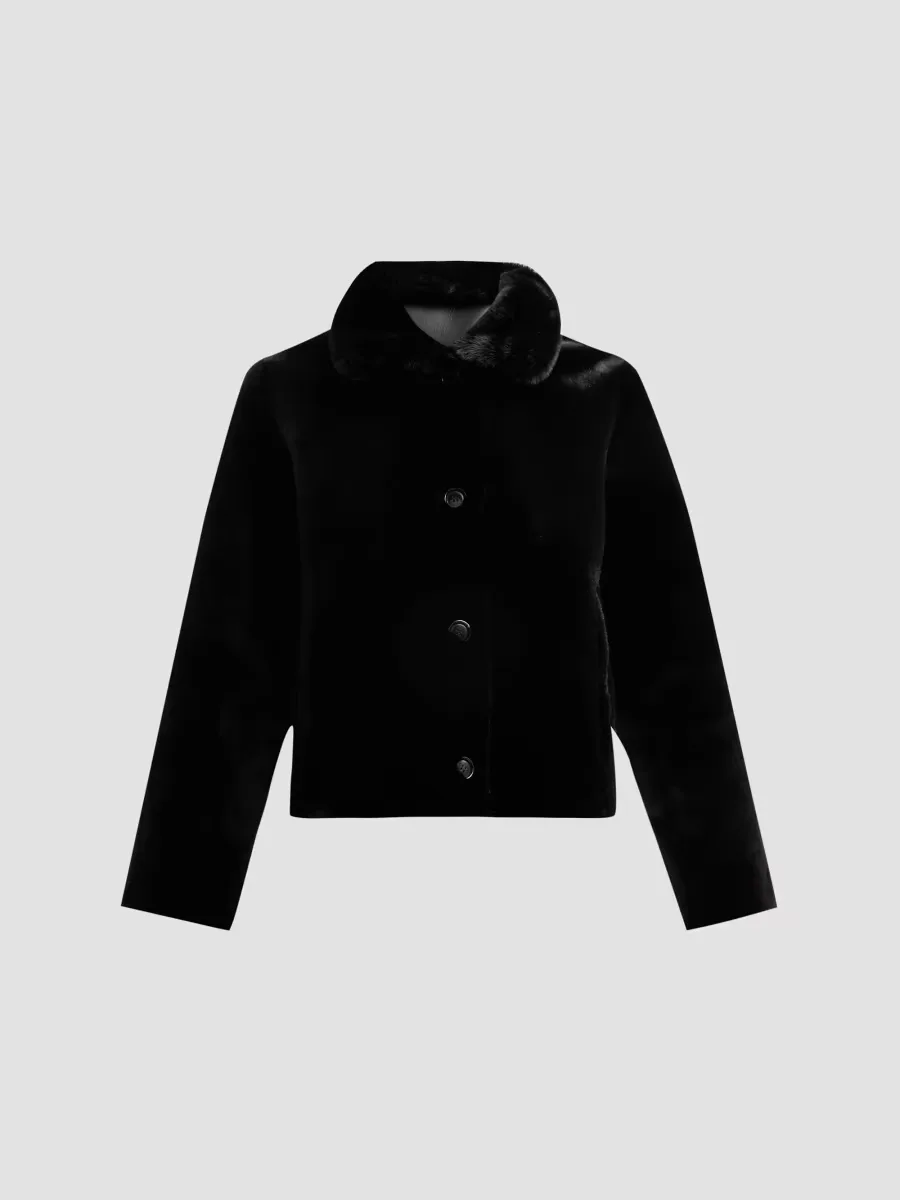 Delphine Reversible Faux Fur Jacket by Generation Love