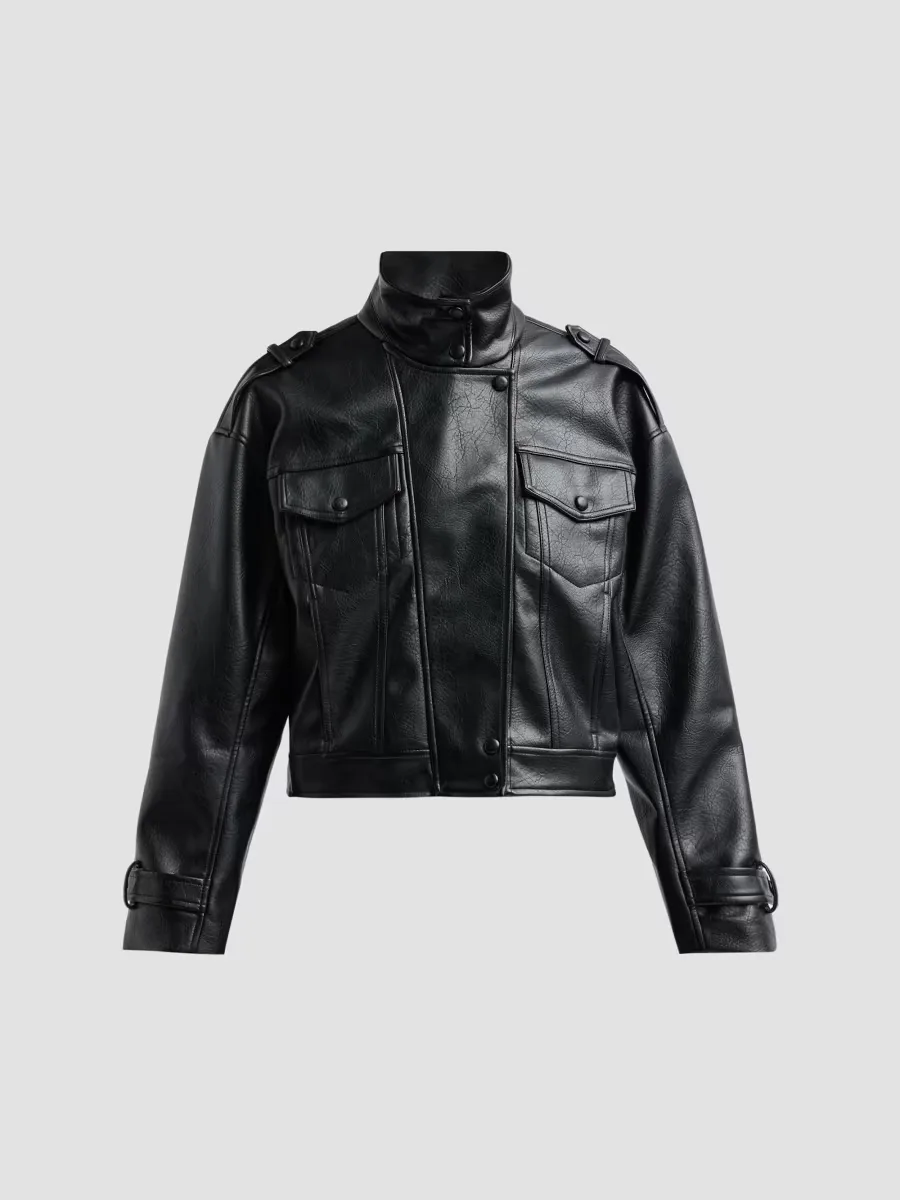 Dublin Faux Leather Jacket by Generation Love