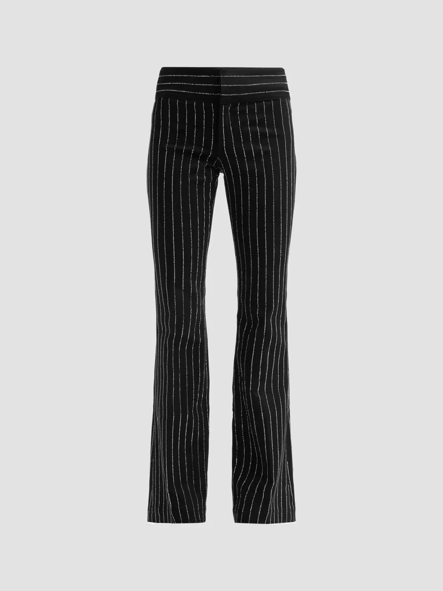 Hot Embellished Pinstripe Jeans by Alice + Olivia