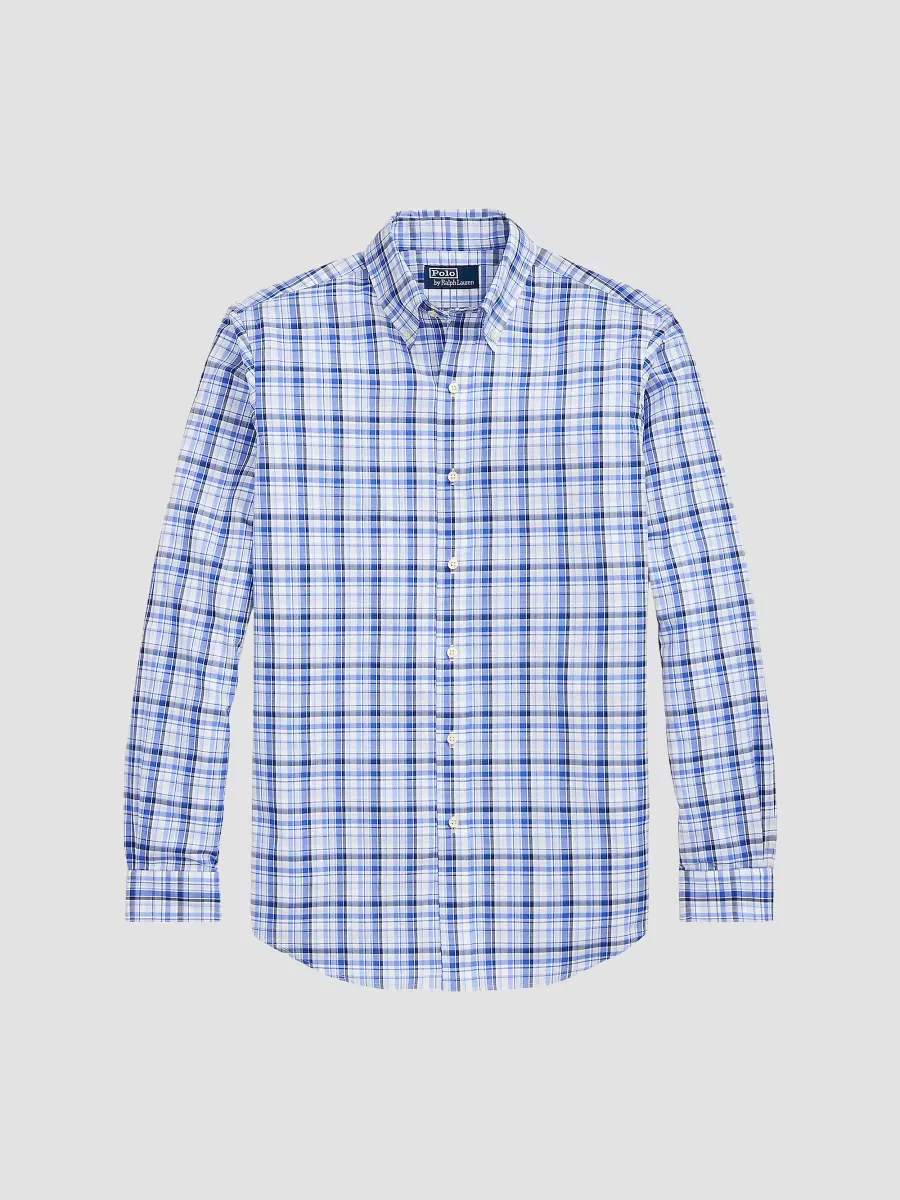Classic Fit Plaid Poplin Shirt by Polo Ralph Lauren