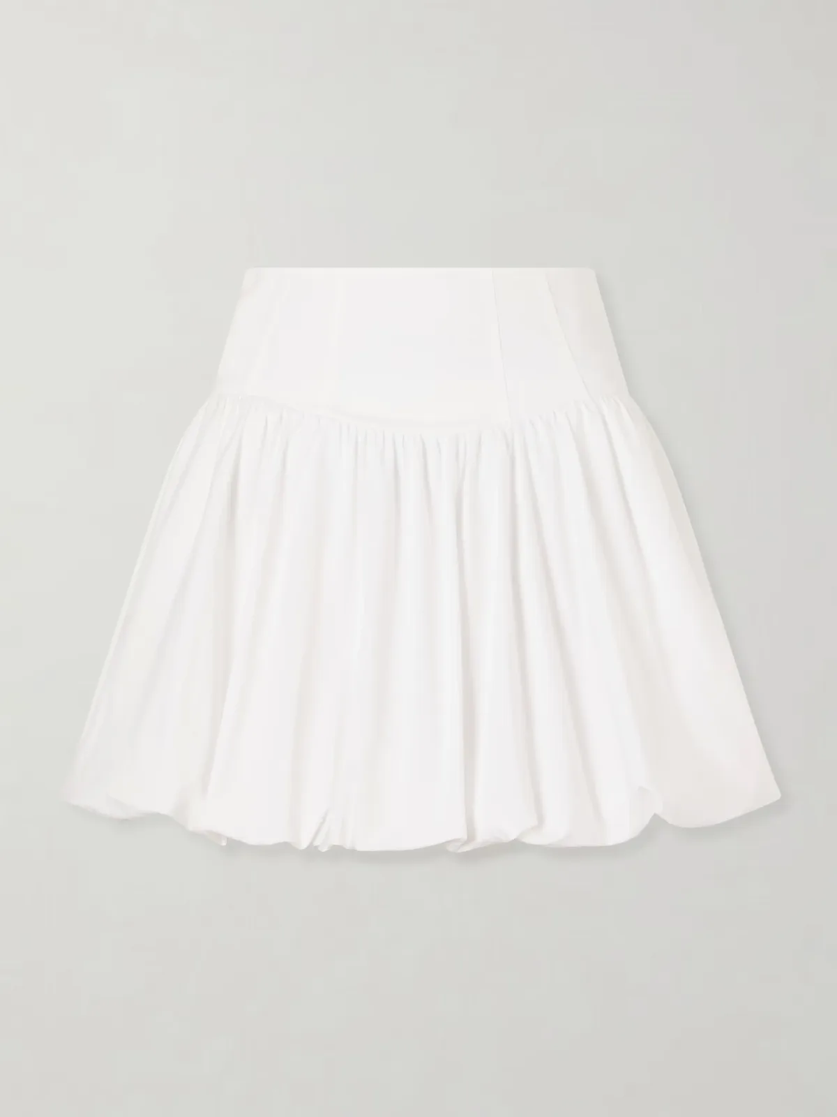 - Pippa Pleated Cotton-blend Poplin Mini Skirt -