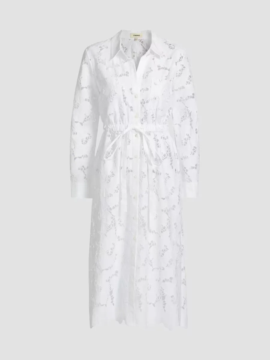 Emilio Midi Shirt Dress by L'AGENCE