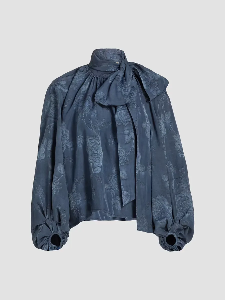 Rhett Floral Oversized Blouse by L'AGENCE