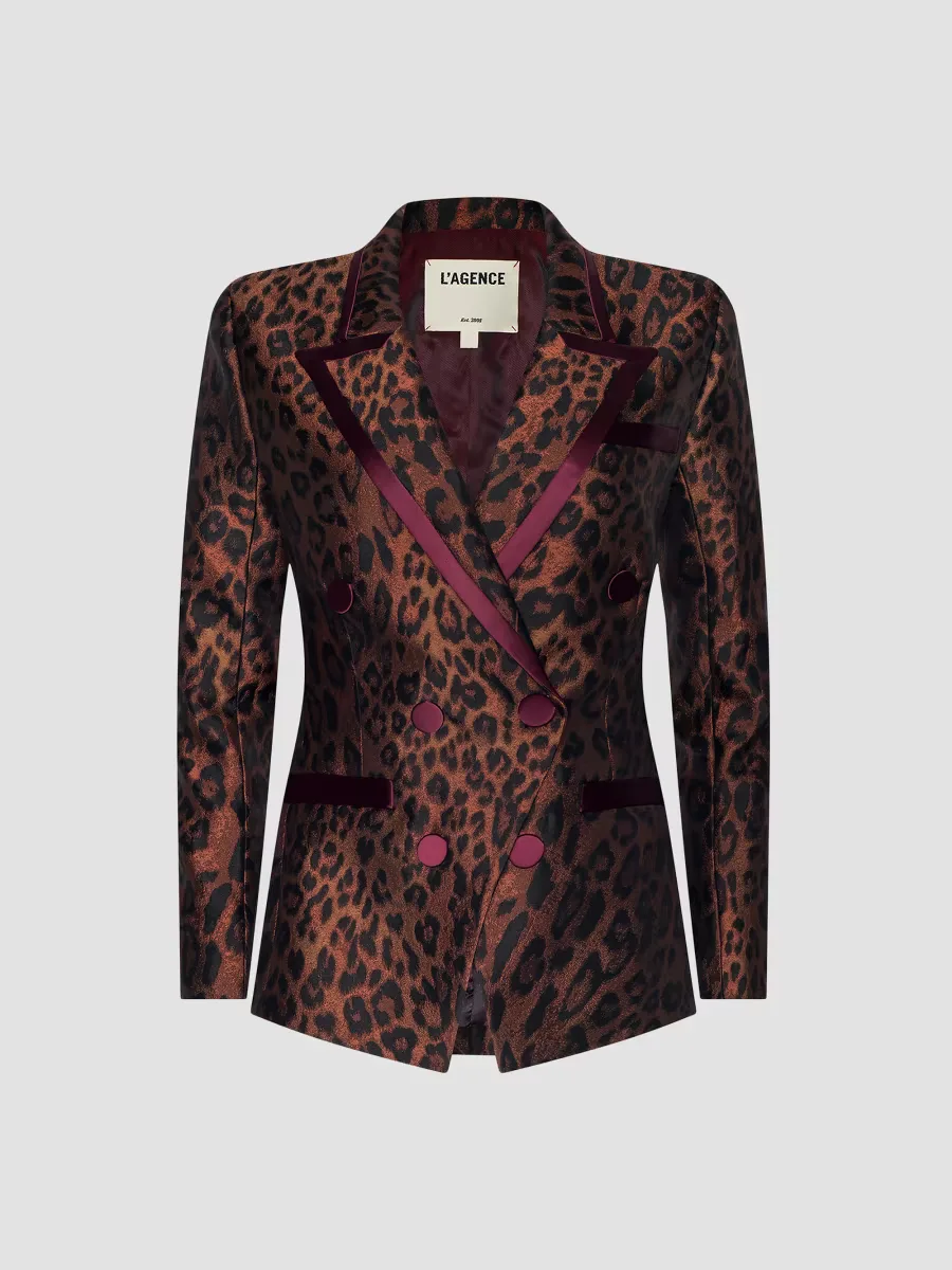 Kyomi Leopard-Print Blazer by L'AGENCE