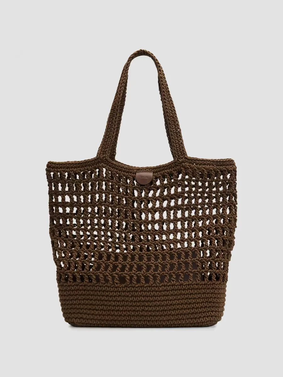 Barcelona Crochet Tote Bag by Vince