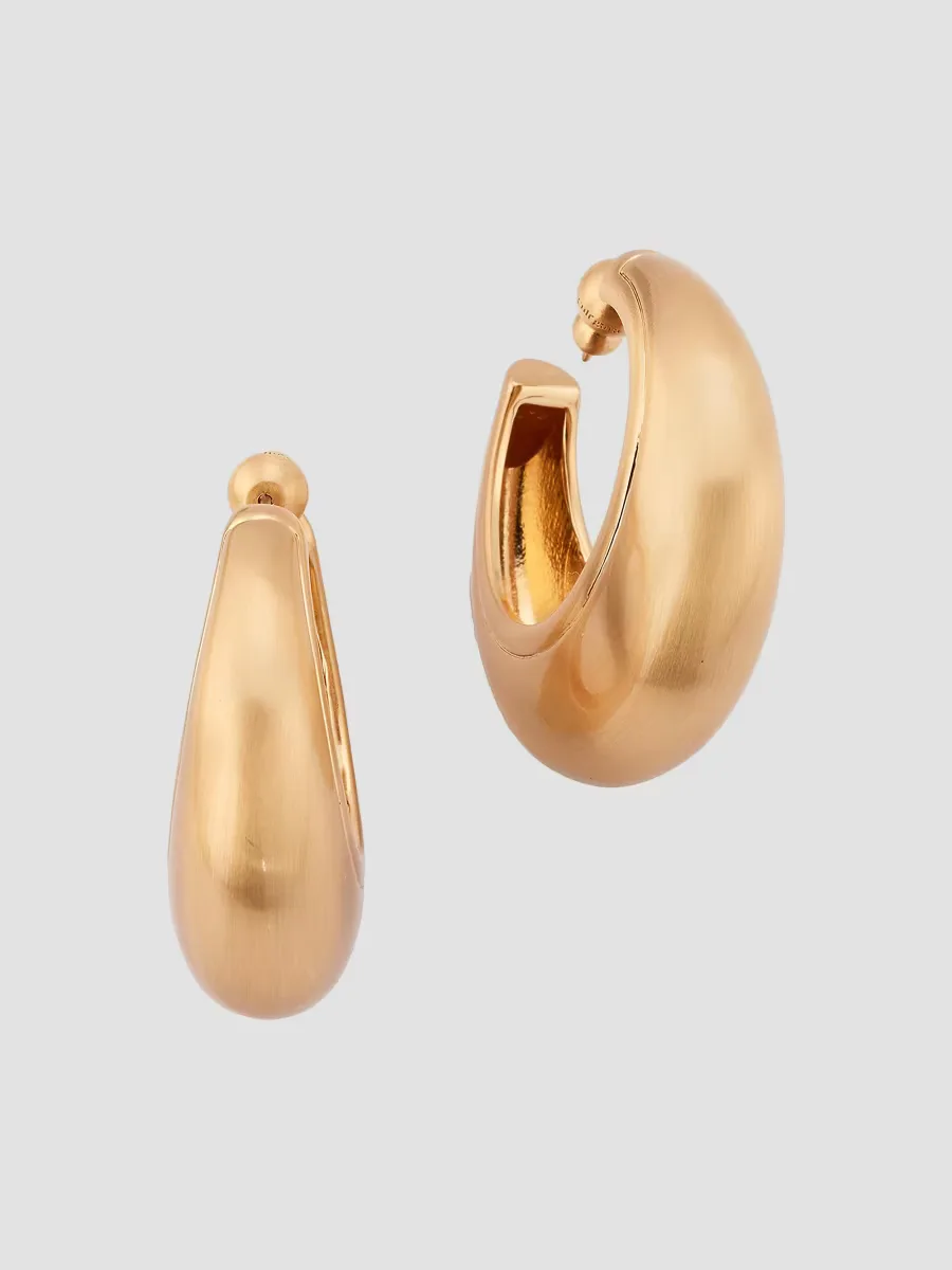 Mona Goldtone Hoops